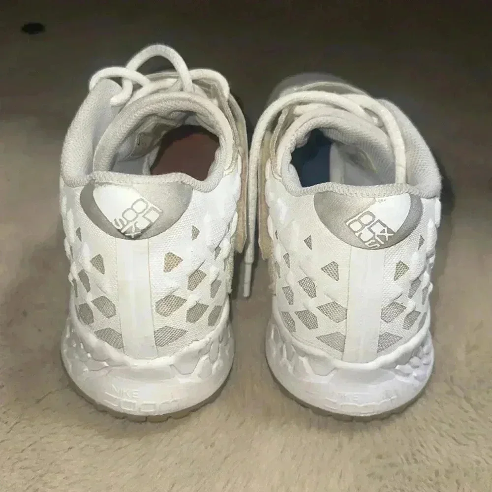 BNWOB Mens Nike Force Zoom Trout 6 Turf Shoes Size White AT3463-103 AS-IS